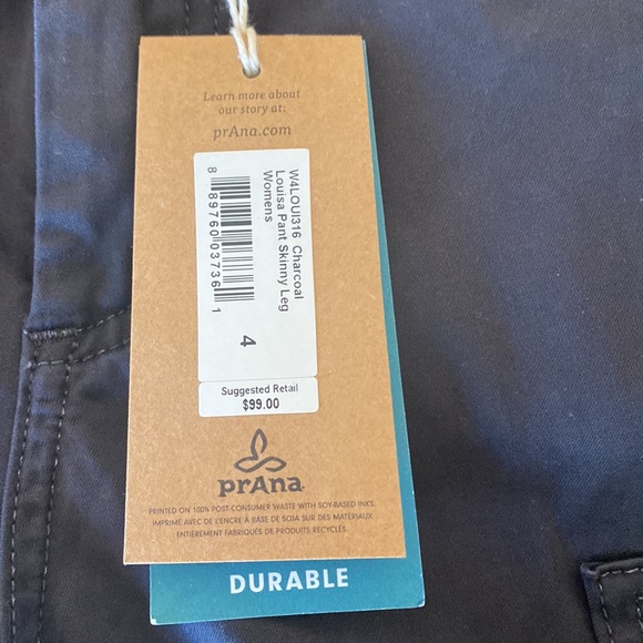 Prana Louisa Skinny Leg Pants NWT - Picture 3 of 7